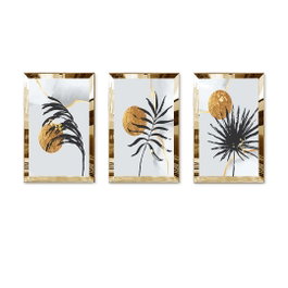 Wallity Huhu391 Cuadro Decorativo Multicolor 30 x 40 cm (3 Piezas)